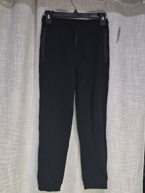 Old Navy Black Kid's Jogger Pants with Zippered Pockets